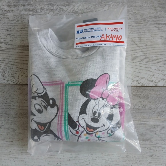 Disney Mickey Mouse & Friends Kids Sweatshirt Pullover Lavender Pink 12M - Picture 9 of 9
